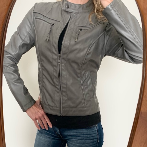 Brave Soul Jackets & Blazers - Brave Soul Vegan Leather Moto Jacket